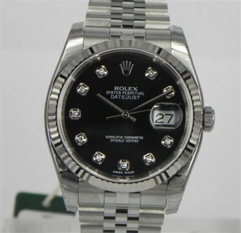 rolex con brillanti replica|Rolex Datejust 36mm Quadrante Nero con Brillanti FULL SET .